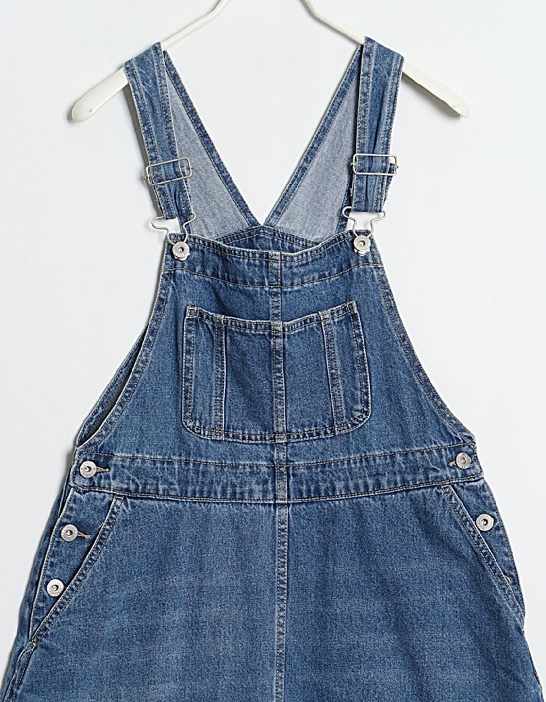 Lugnoncure Denim Jumper Skirt (44~55) 상품이미지2