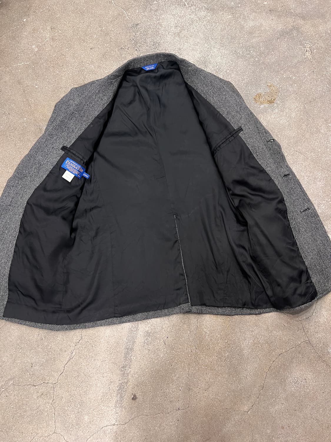 90‘s 펜들턴 울 헤링본 블레이져 상품이미지5