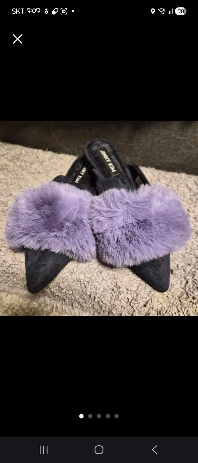 Jenny Kim 퍼장식 뮬 상품이미지1