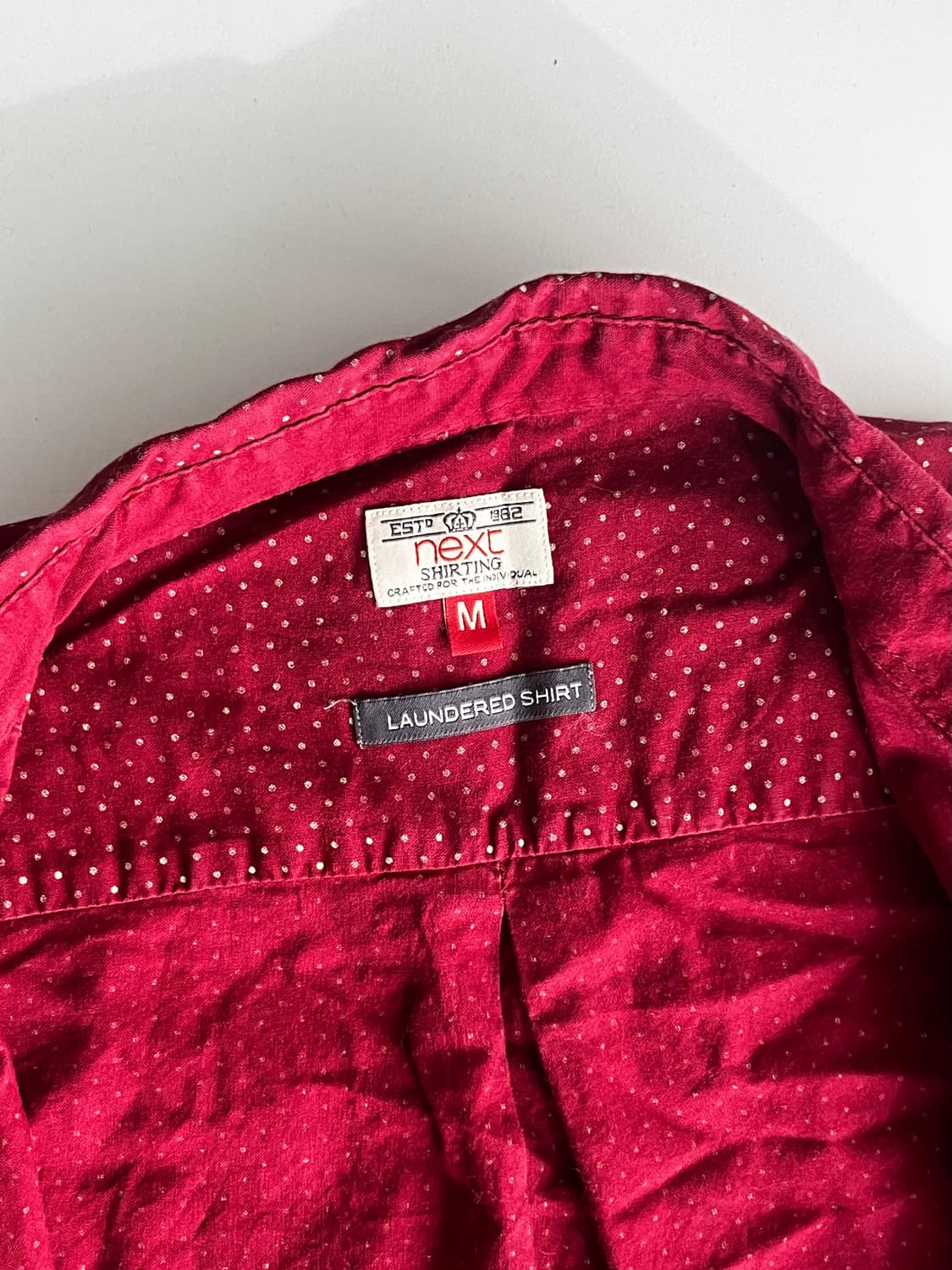 영국 빈티지 도트 반팔 셔츠  상품이미지3