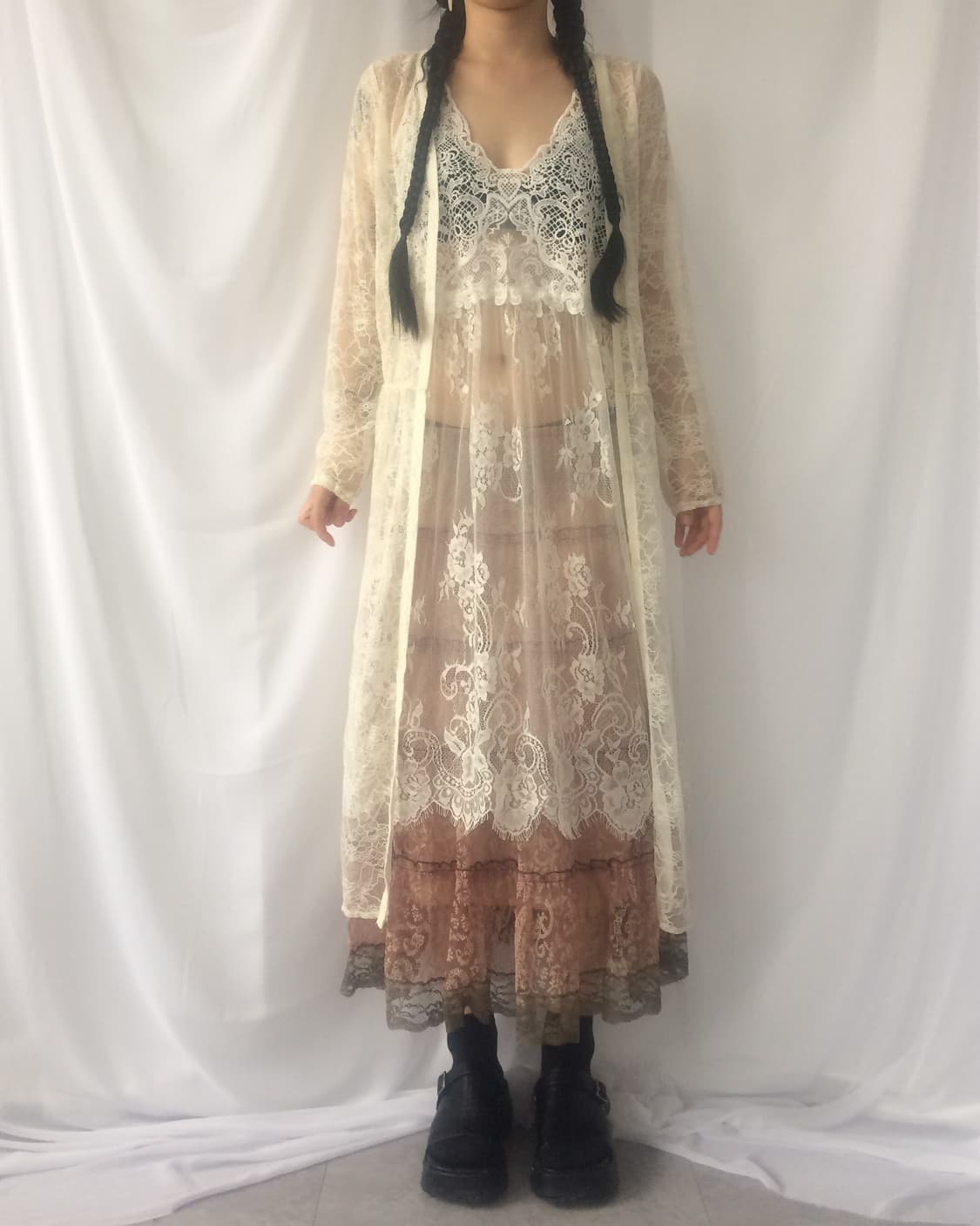 Lace long cardigan 상품이미지6