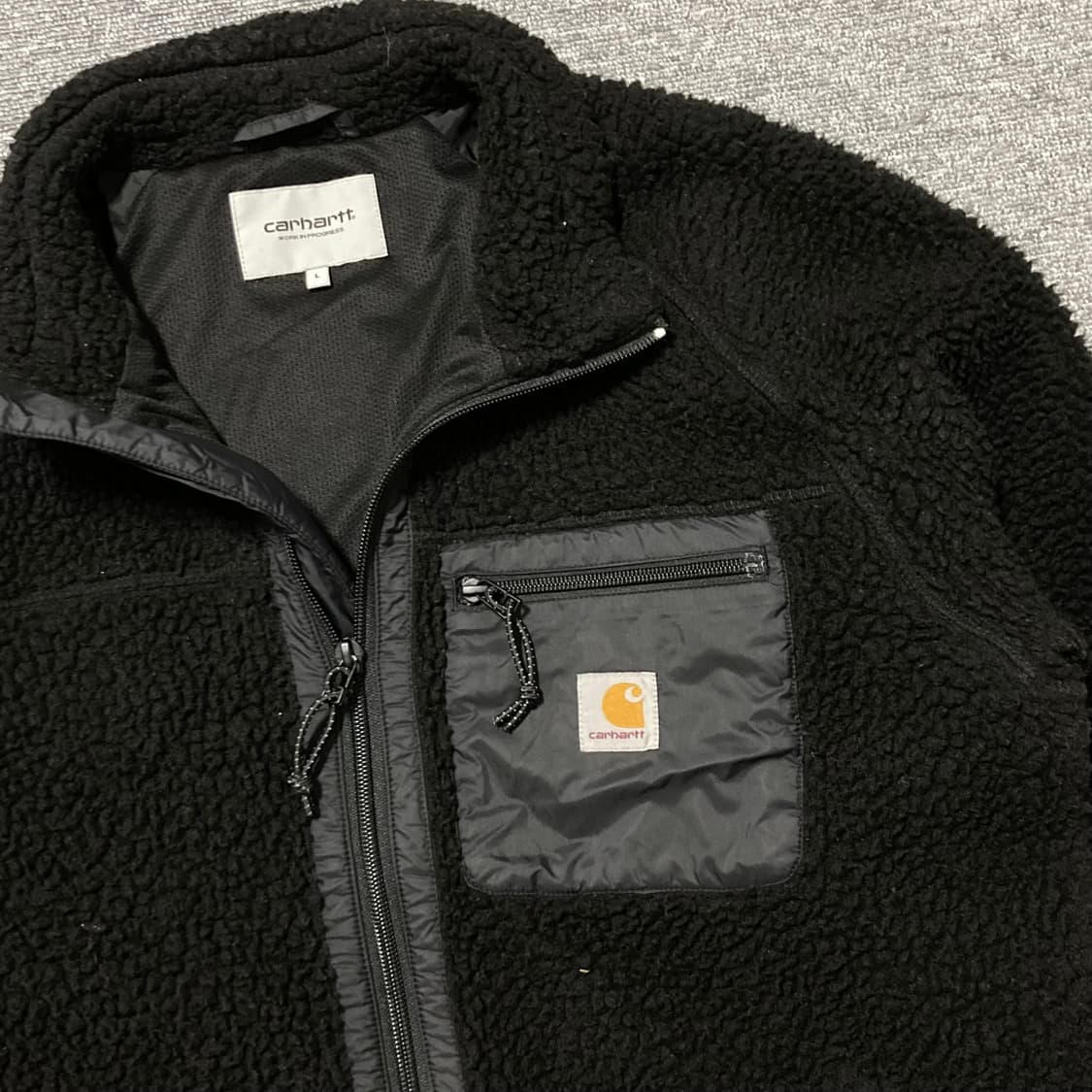 [XL] 칼하트 wip 블랙 후리스 자켓 상품이미지2