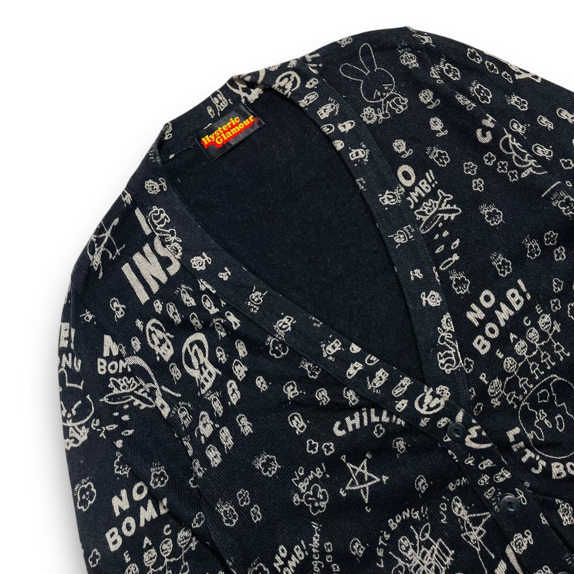 Hysteric Glamour Skull Drummer Cardigan 상품이미지1