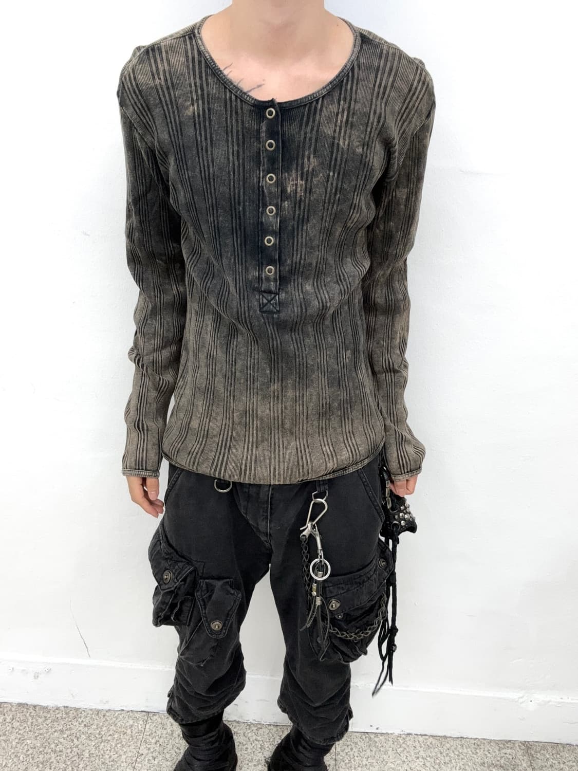 Dirt sand henley neck long sleeve   상품이미지1