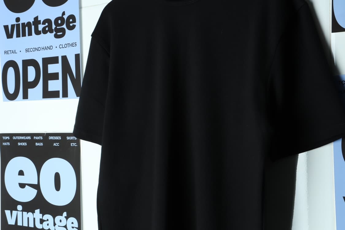 (M-2XL) 자바나스 반팔 티셔츠 무지 박시 블랙-H30762 상품이미지5