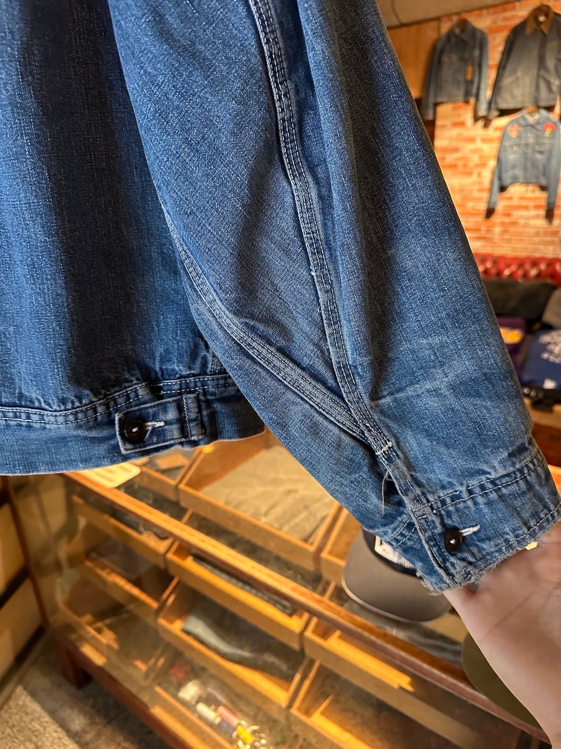 70s USA LEE 빈티지 리 191-LB 데님 워크 자켓 상품이미지9