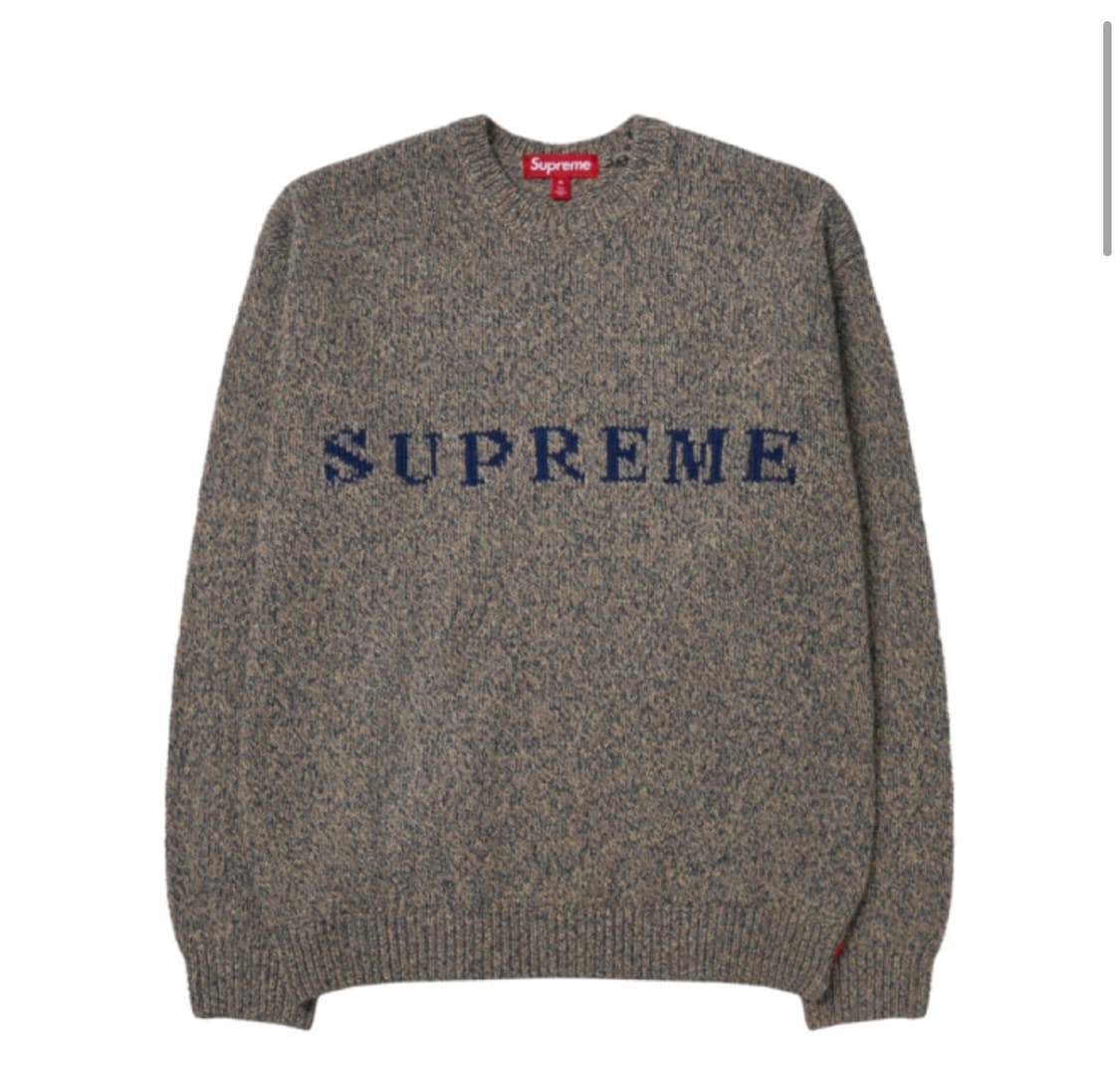 슈프림 콘트라스트 로고 스웨터 니트 L 상품이미지1