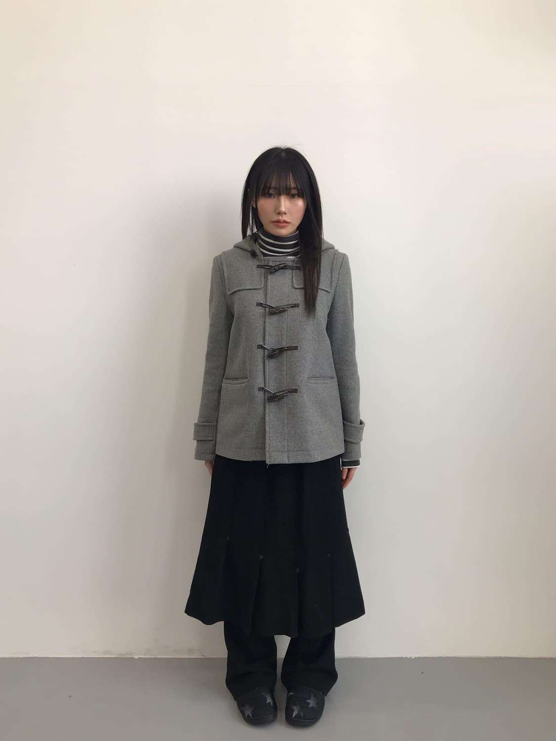 Ropé Picnic Grey Hooded Duffle Coat 상품이미지2