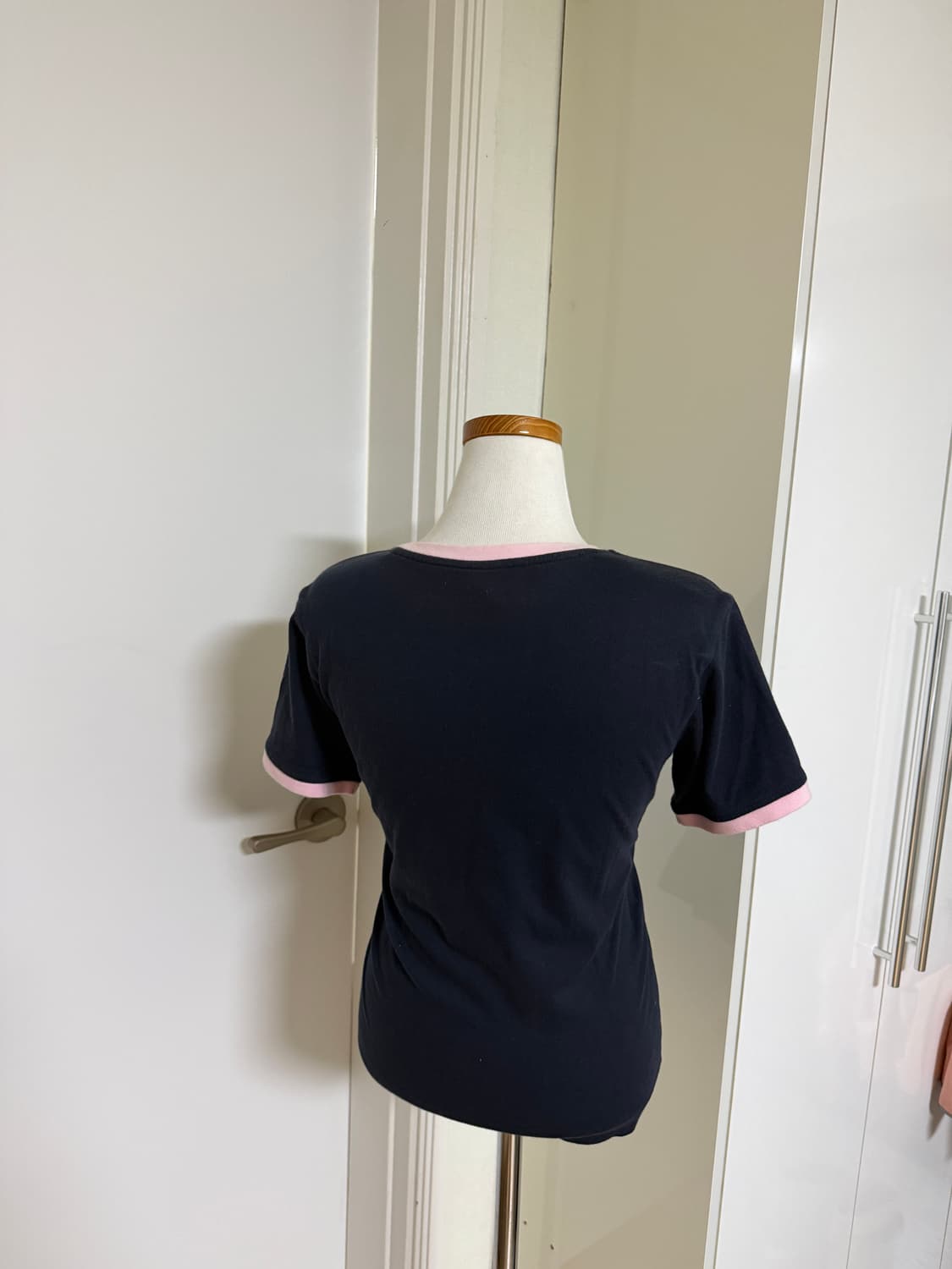 아디다스 핑크네이비 링거티 반팔 상품이미지3