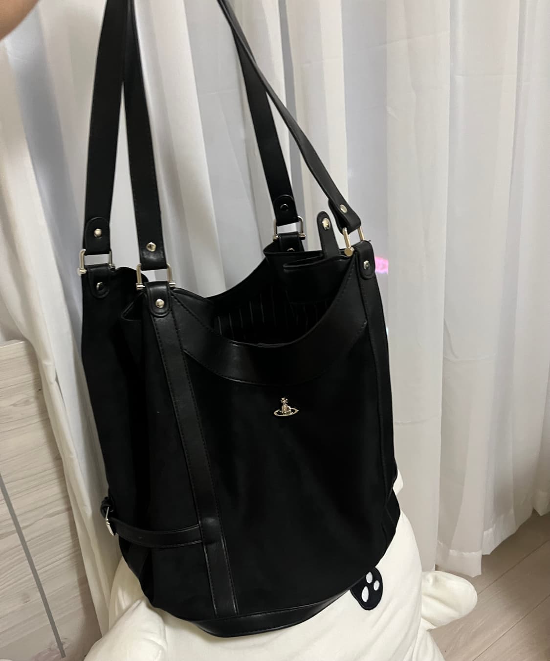 비비안웨스트우드 스웨이드 숄더백 상품이미지2