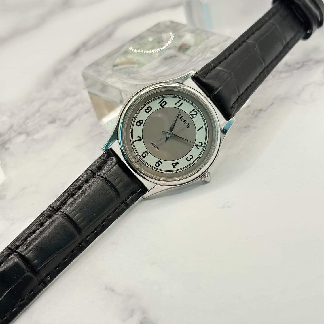80s90s 빈티지 세이코 누보 아트 실버 라운드 워치 상품이미지5