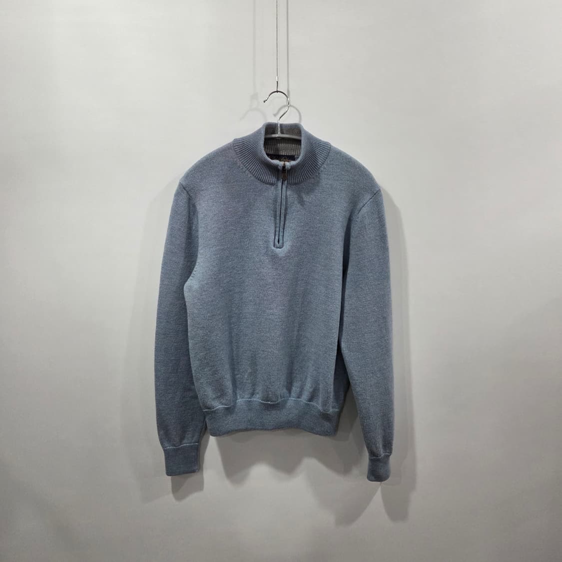 브룩스브라더스 메리노울 풀오버 하프 니트집업 S  상품이미지1