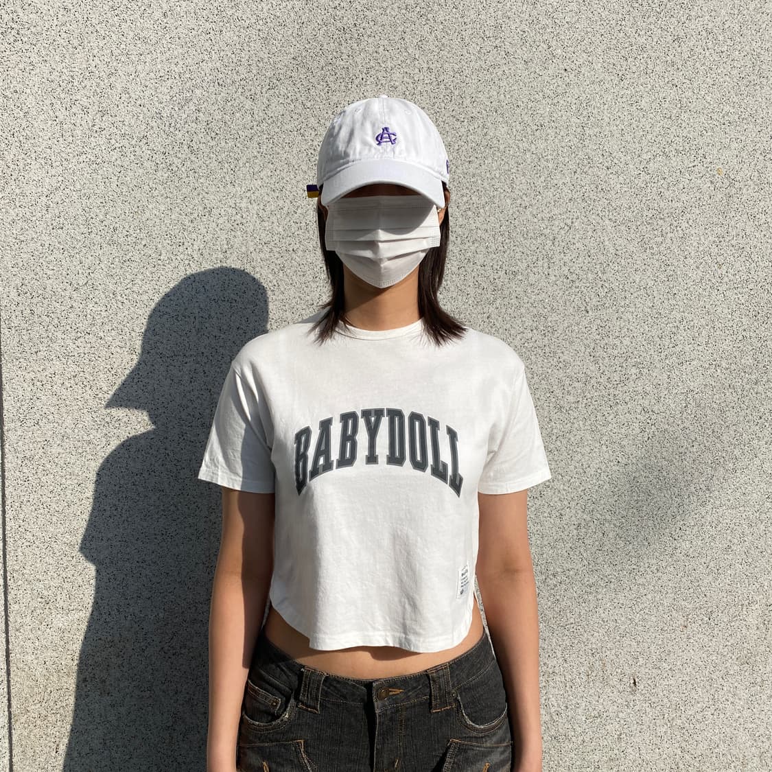 [BABYDOLL] 재팬 이지 캐주얼 아치 로고 티셔츠 상품이미지2