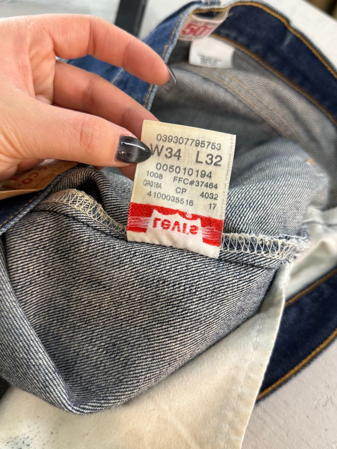 LEVIS 리바이스 501 데님 팬츠 34 사이즈 청바지 상품이미지9