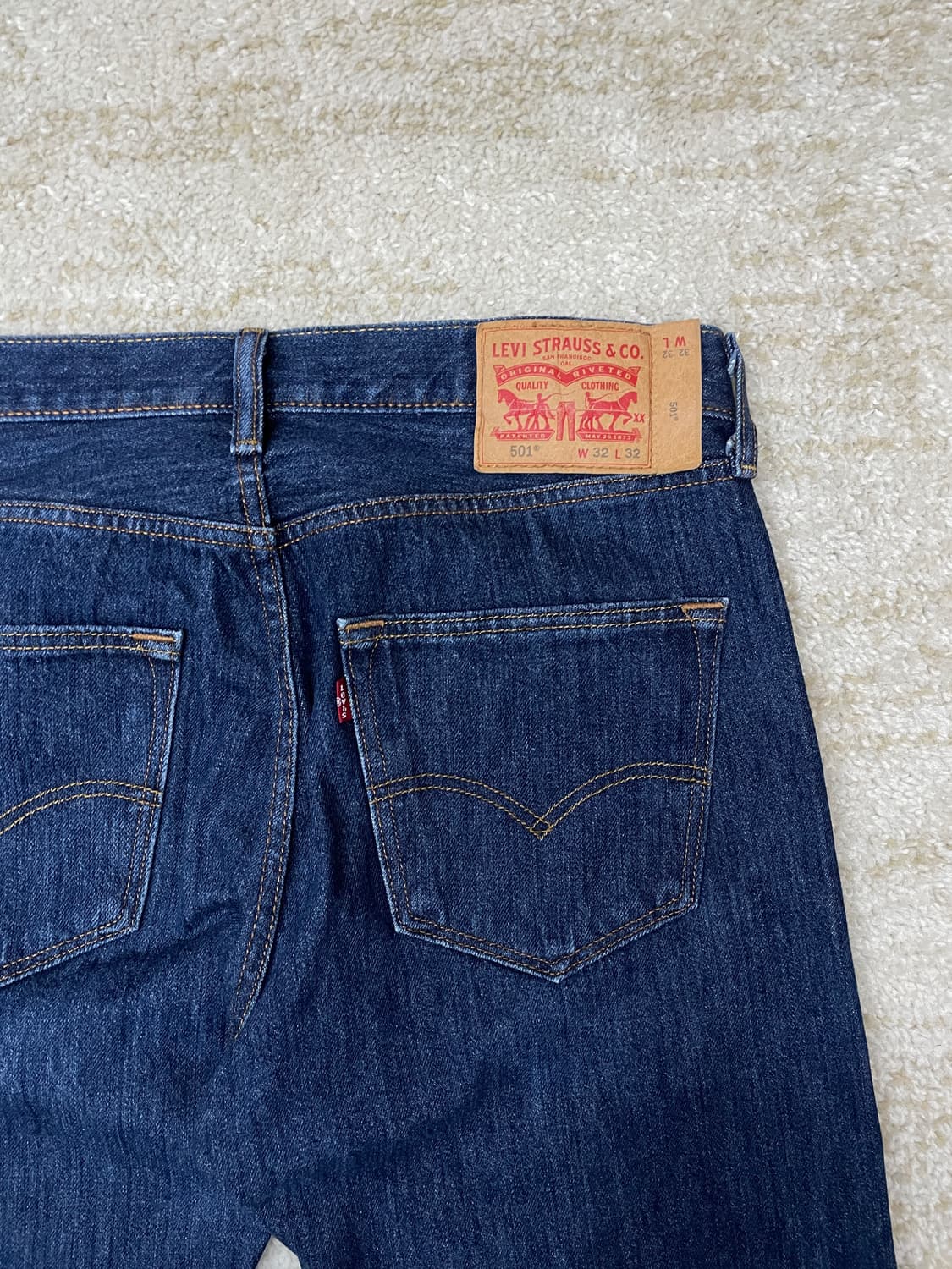 [32] 00s Levis 리바이스 501 리지드 생지 청바지 데님 진 상품이미지3