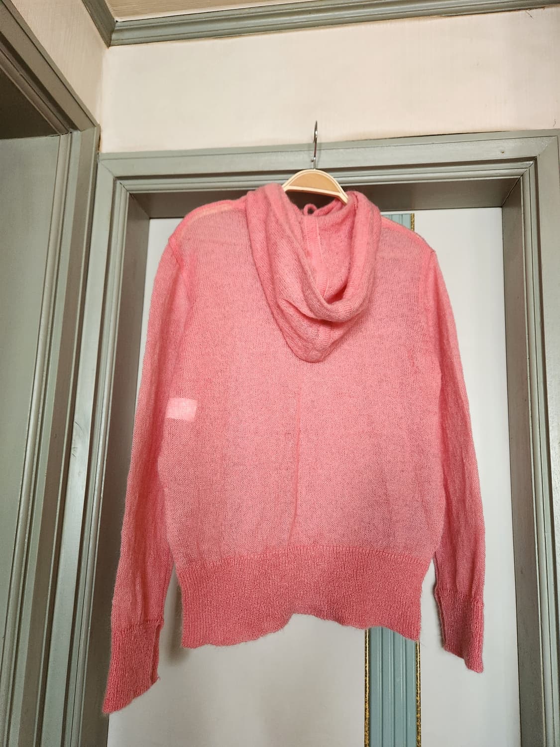 새옷 위꼬모 알로하 모헤어 후드 니트 풀오버 상품이미지6