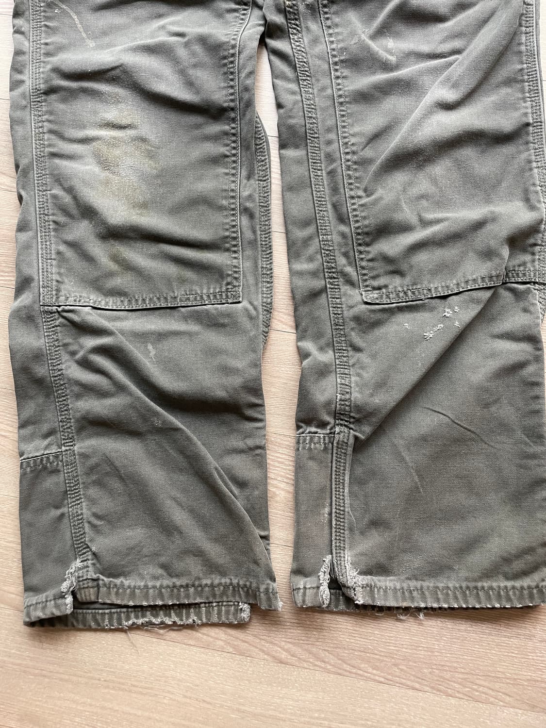 칼하트 더블니 모스 그린 B188 DMS 33x34 상품이미지6