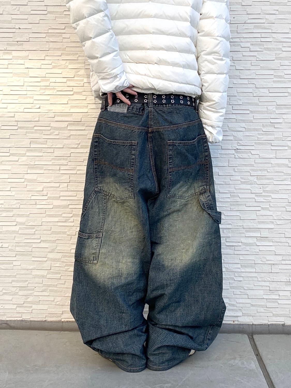 90s ARTERY 올드스쿨 힙합 와이드 데님 팬츠 상품이미지4