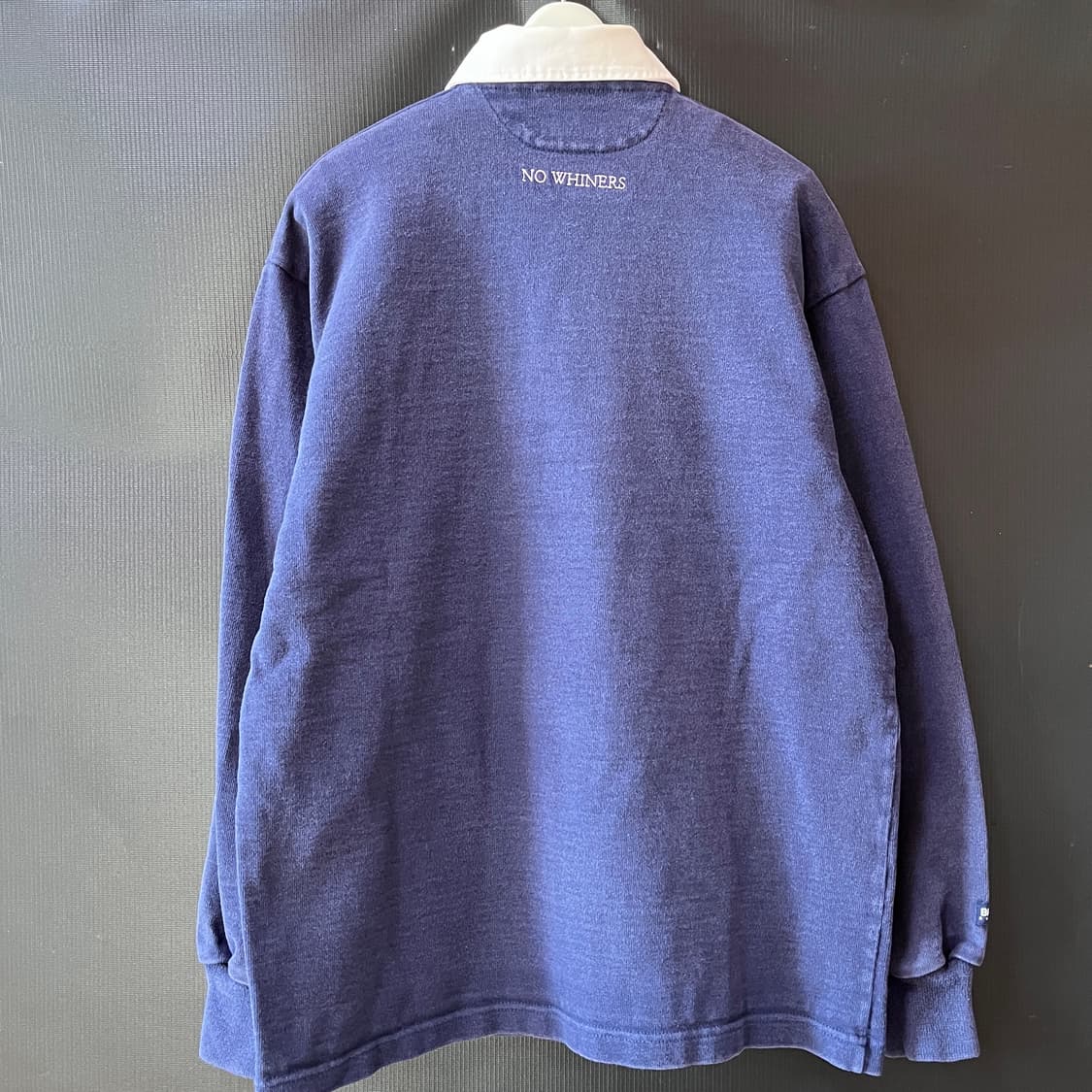 M) 90s 바바리안 Made in Canada 럭비 셔츠 네이비 상품이미지6