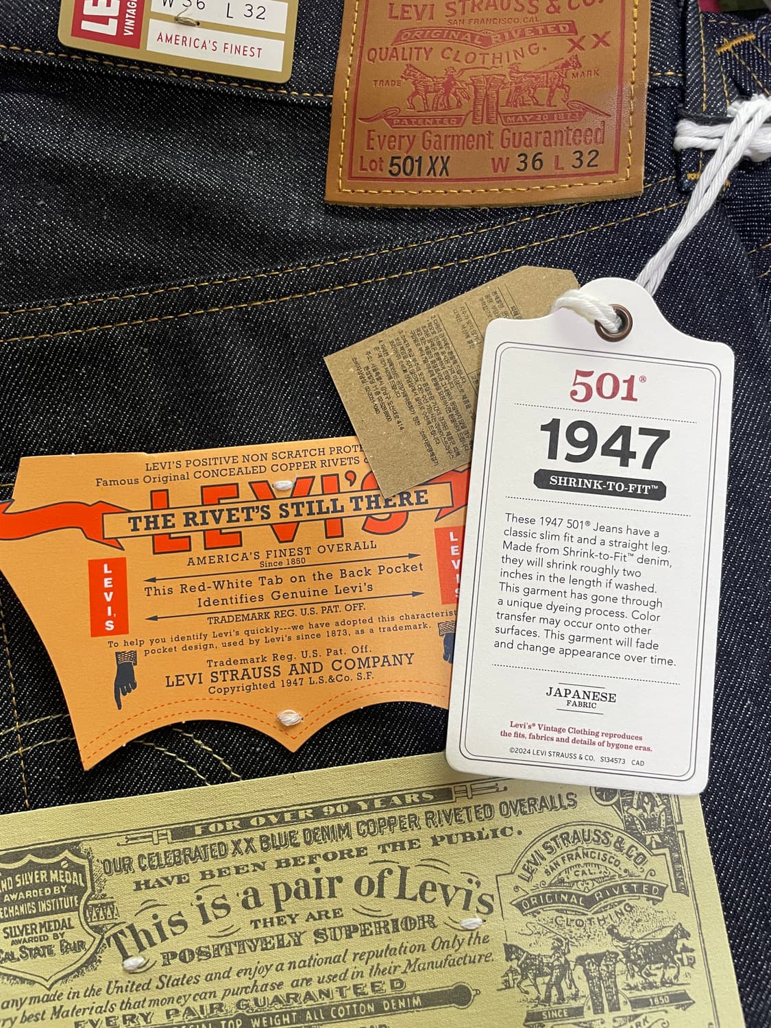 [36] 리바이스 LVC 47501 오가닉 리지드 상품이미지1