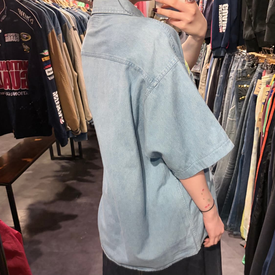 [IM] Carhartt 칼하트 데님 반팔 셔츠 연청 상품이미지6