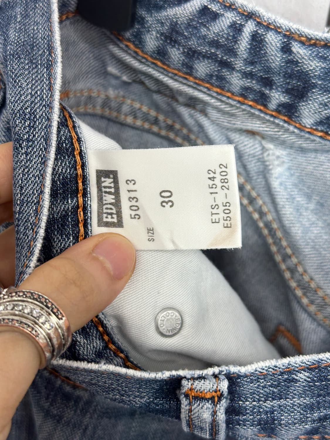 Edwin 503 Heritage Distressed Denim Blue 상품이미지9