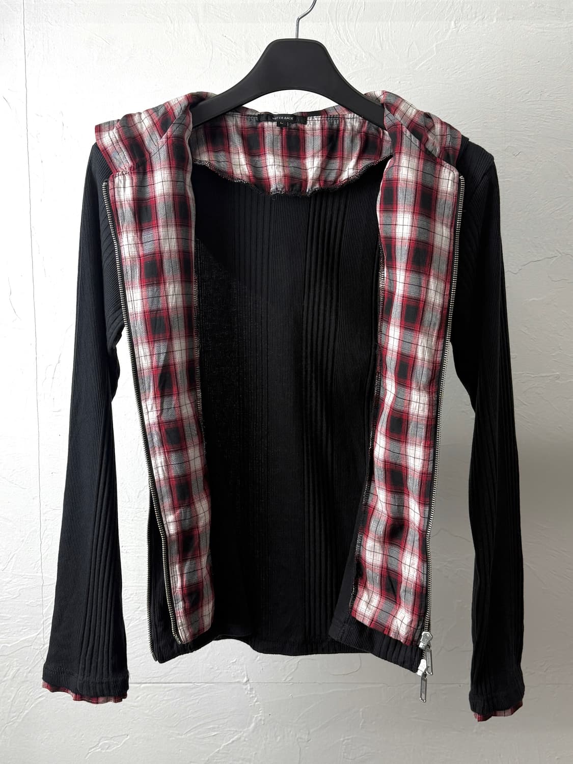 Water Back 레이어드 후드 집업 상품이미지4