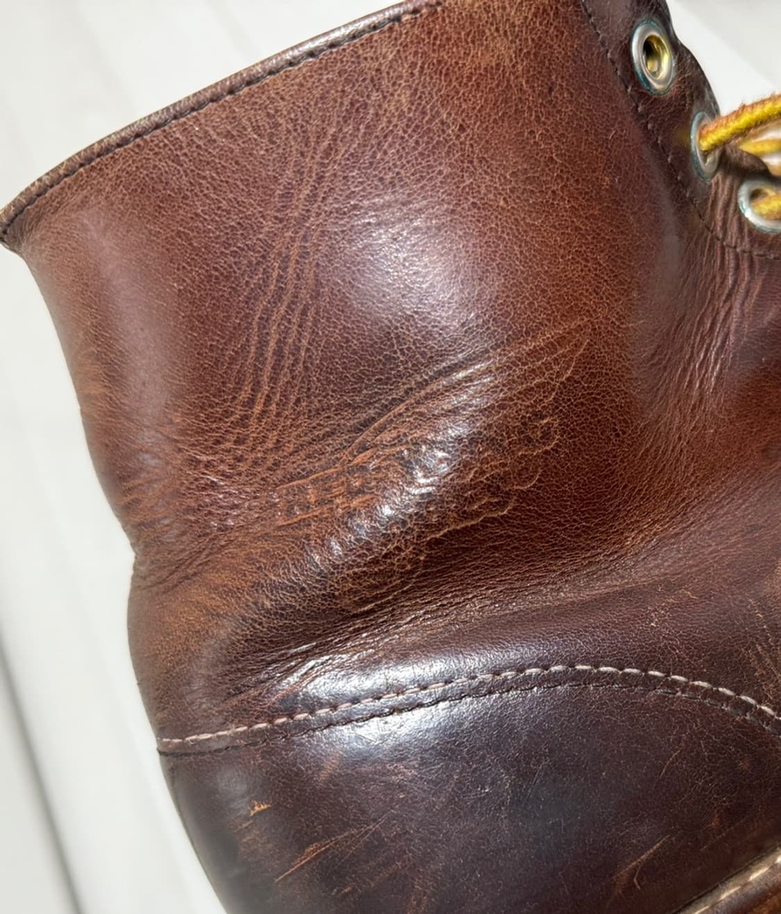 레드윙 가죽 부츠 브라운 9111 밑창 비브람 교체 보강 완료. 상품이미지4