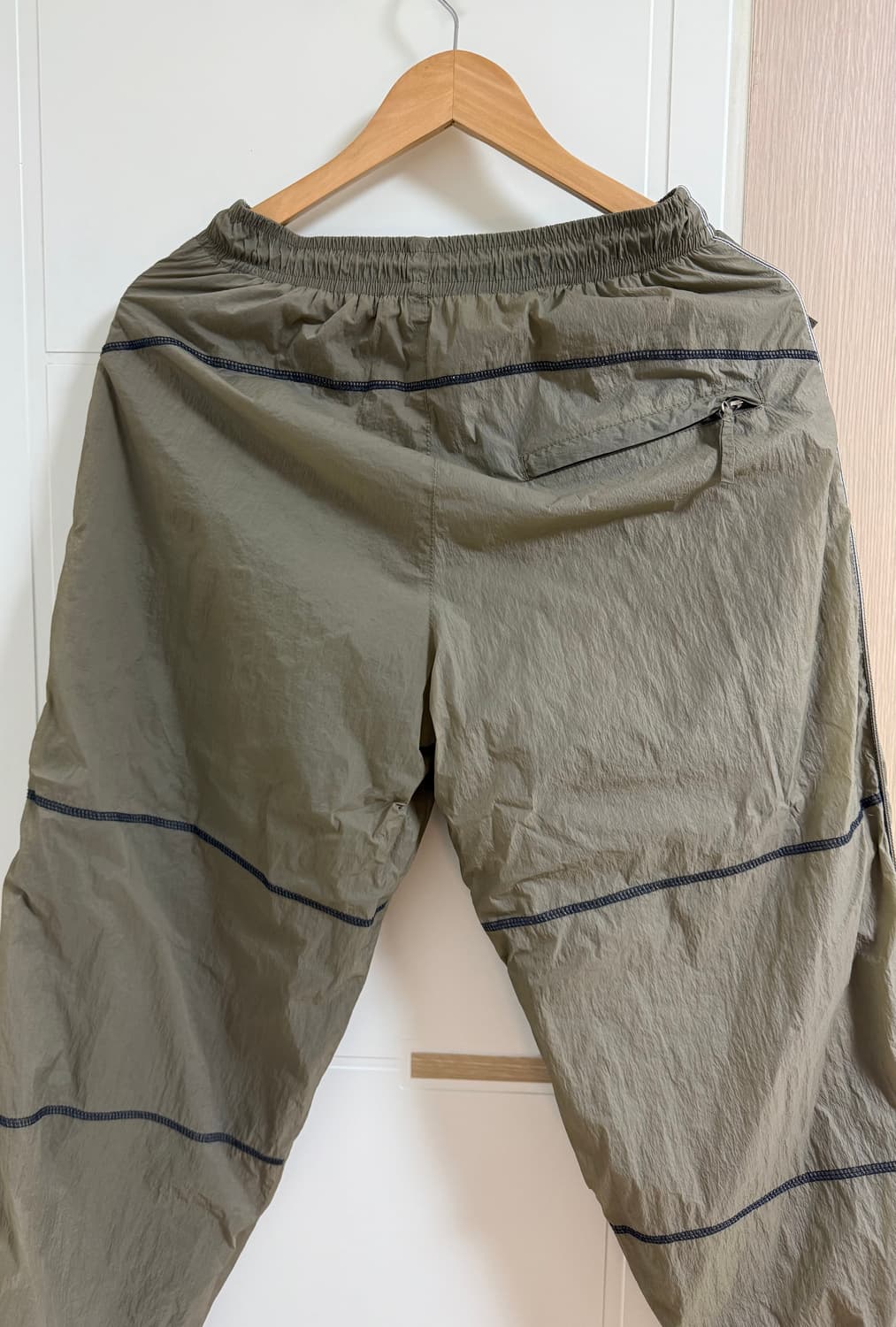 스컬프터  Check Varsity Track Pants (Khaki) 상품이미지3