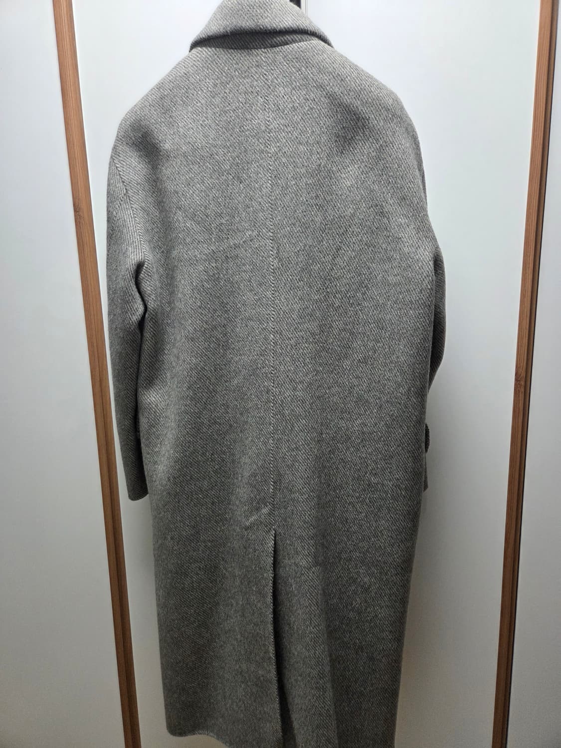 마마가리 오버사이즈 핸드메이드 코트 트윌 그레이 44 사이즈 상품이미지4