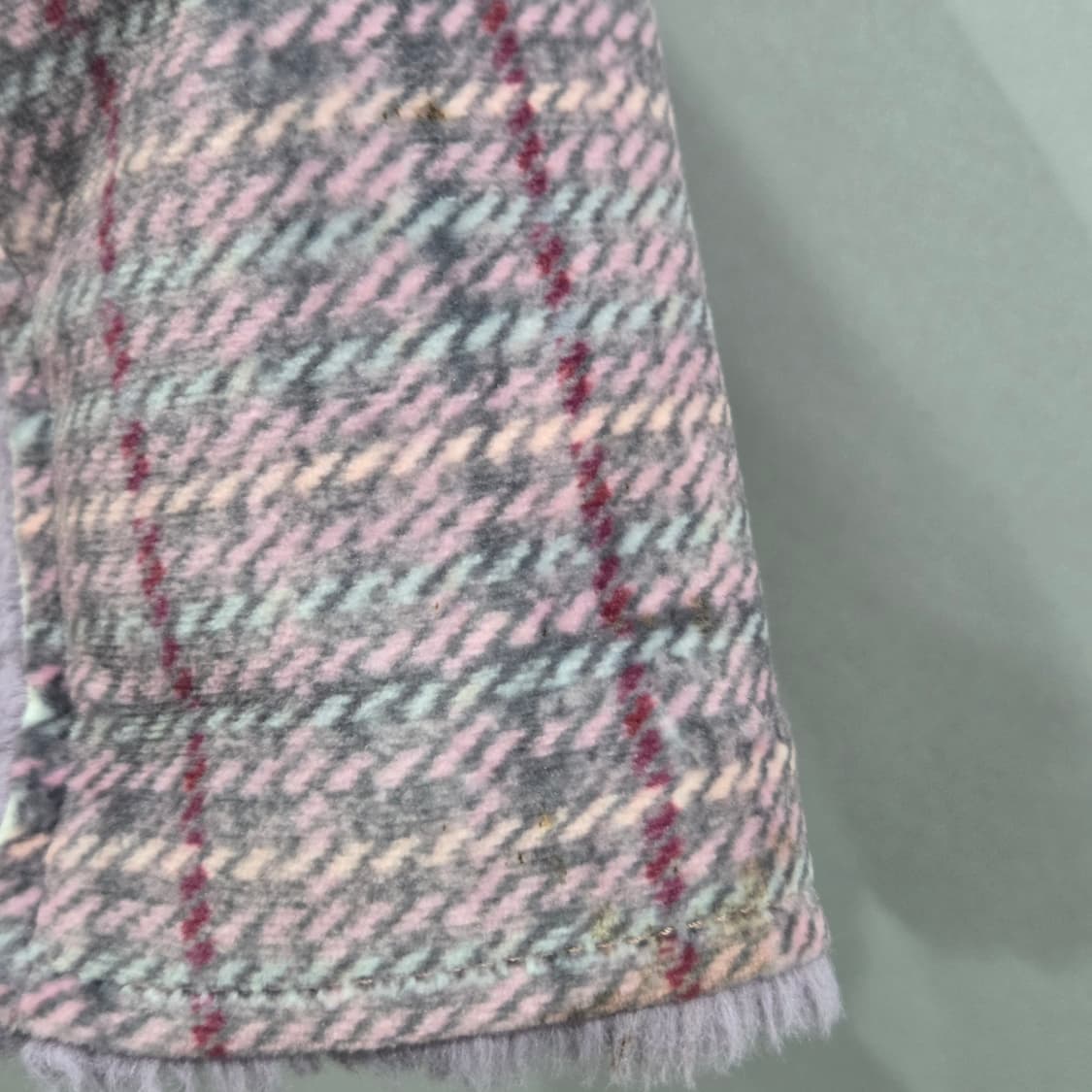 티파니 여아 체크 후드 코트 155 상품이미지5