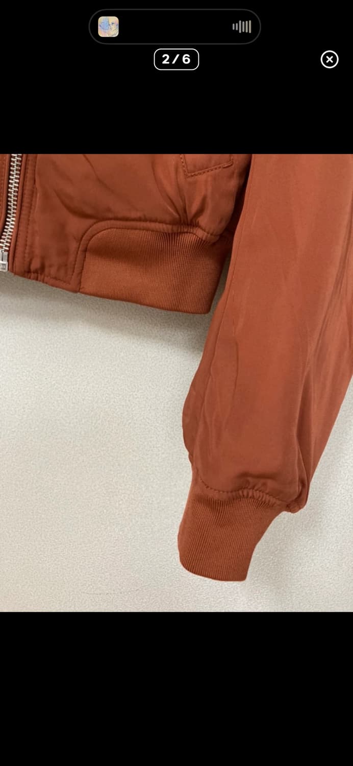 H&M 크롭 항공 간절기 봄버 상품이미지2