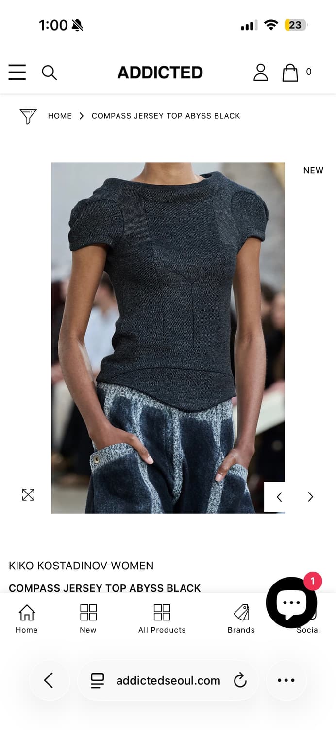 Kiko women COMPASS JERSEY TOP ABYSS BLAC 상품이미지7