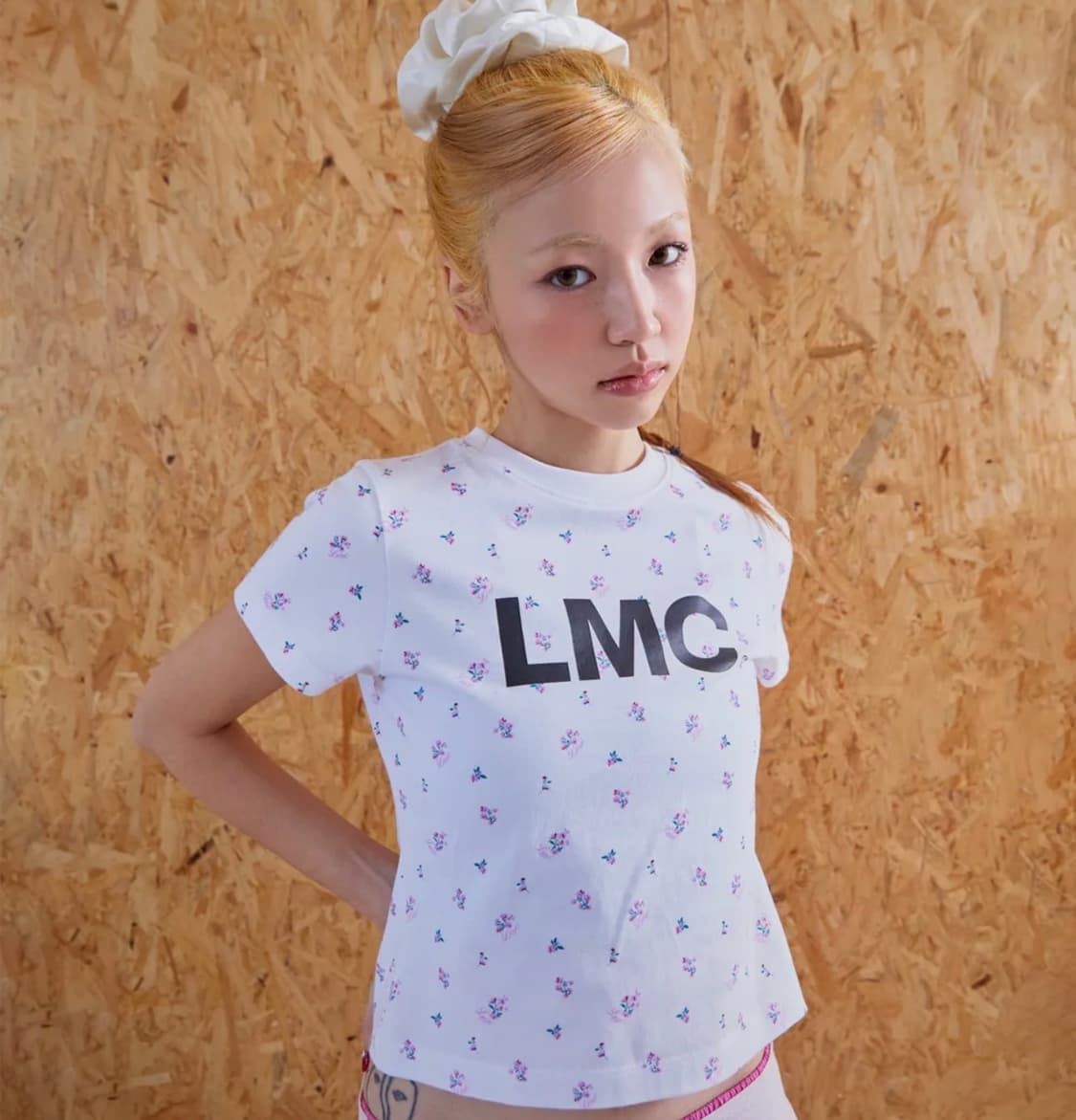WM OG CROPPED TEE flower white 상품이미지1