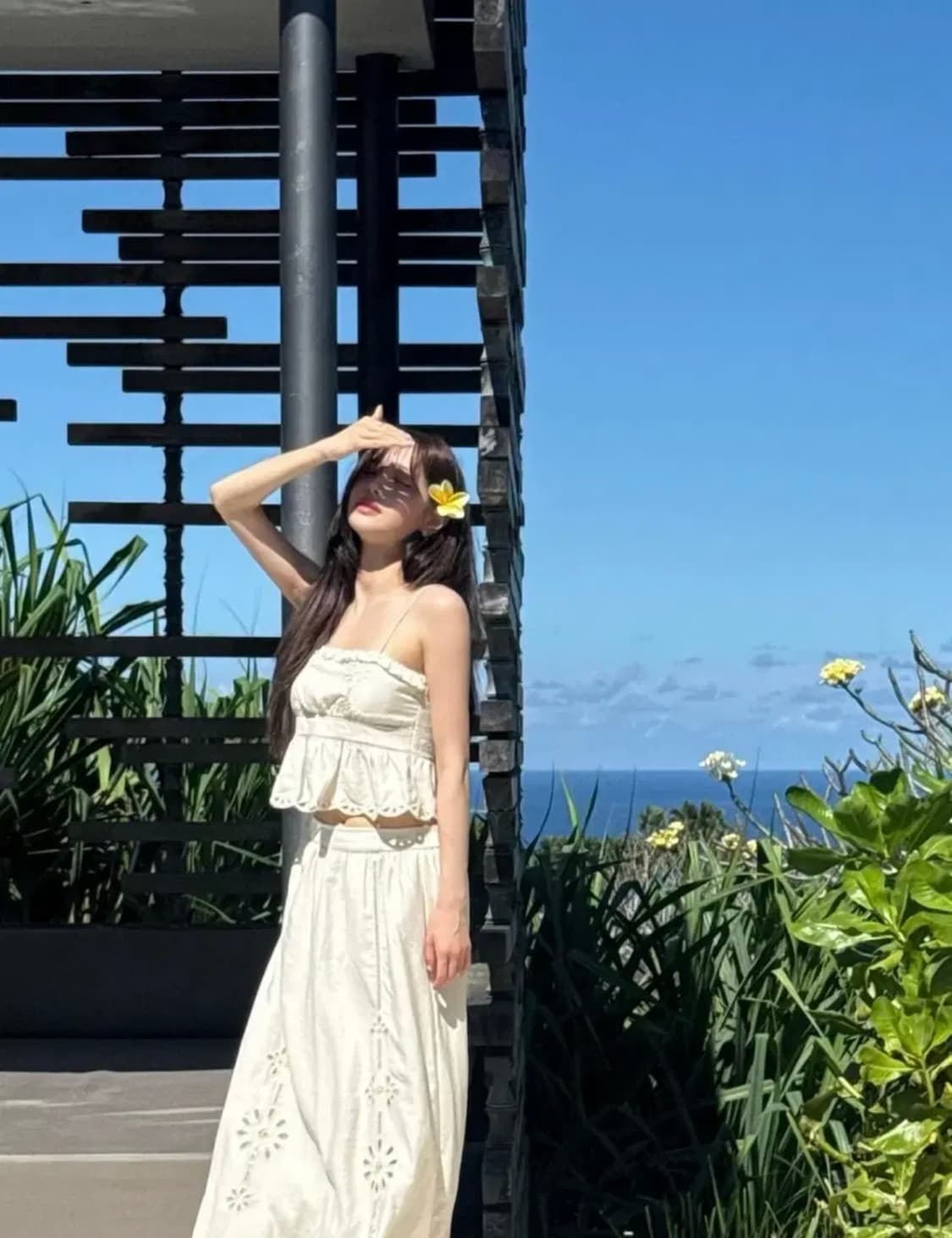 ZARA 츄 착용 자라 자수 펀칭 크롭 탑, 자라 자수 나시 상품이미지2