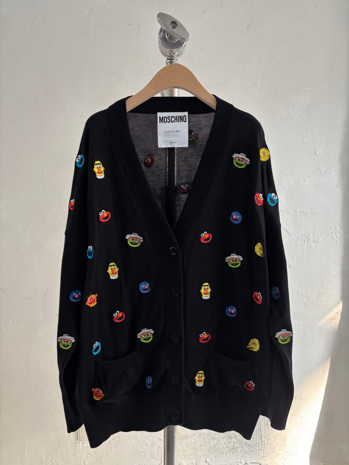 Moschino 모스키노 x 세사미 스트리트 블랙 가디건 상품이미지1