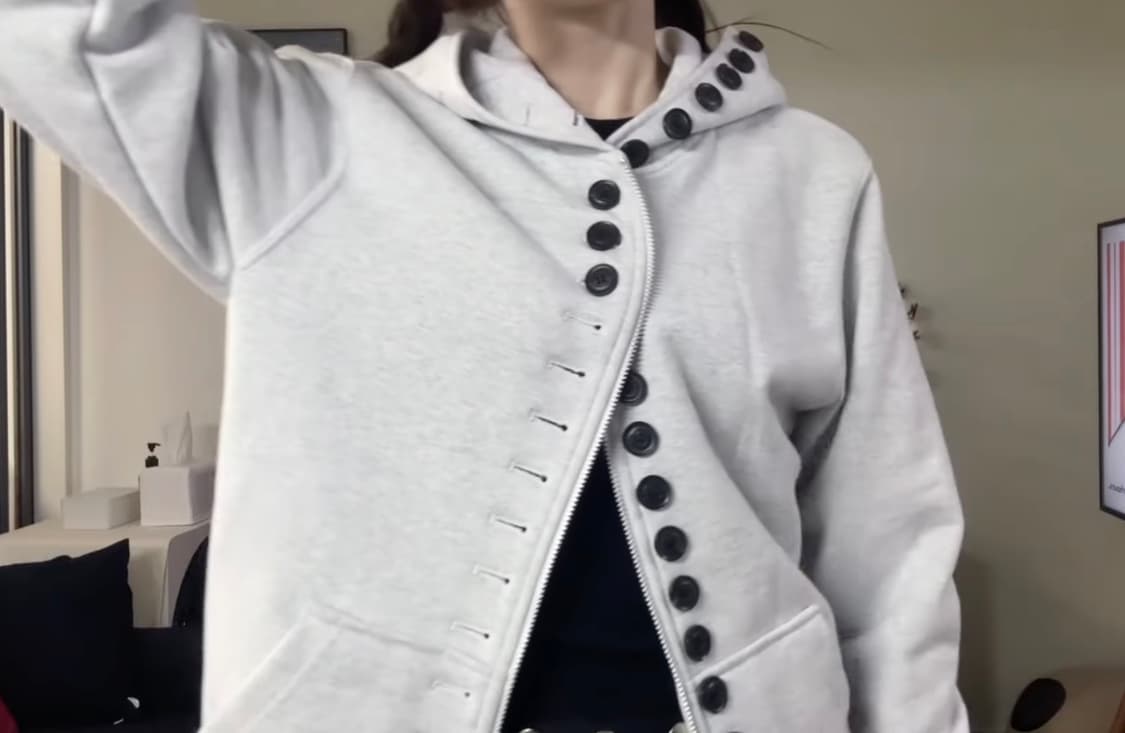 DOESNTMATTER 더즌메러 버튼 후디 size 1 상품이미지5