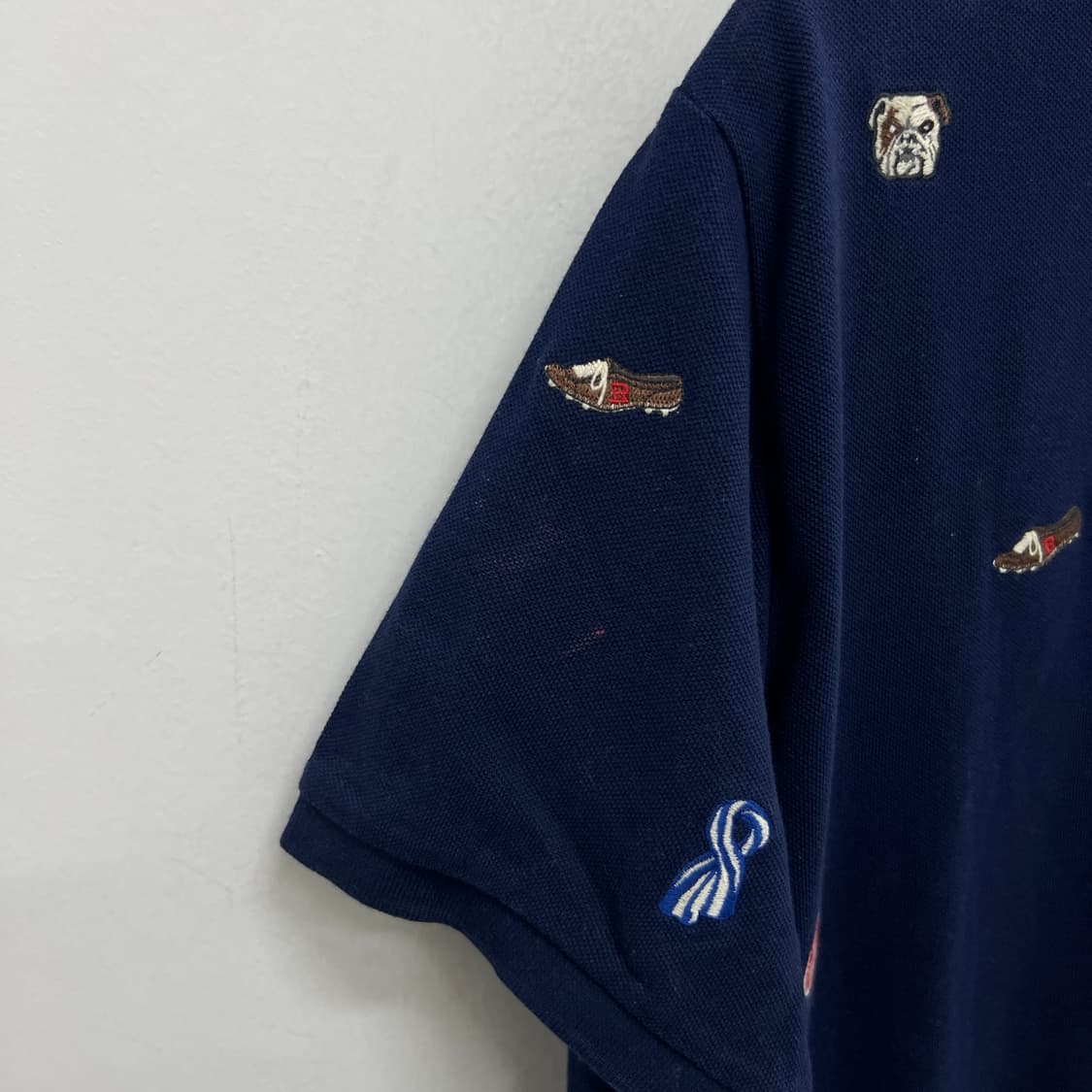 m-L) 폴로 랄프로렌 네이비 피케 pk 자수 반팔 카라티 상품이미지6