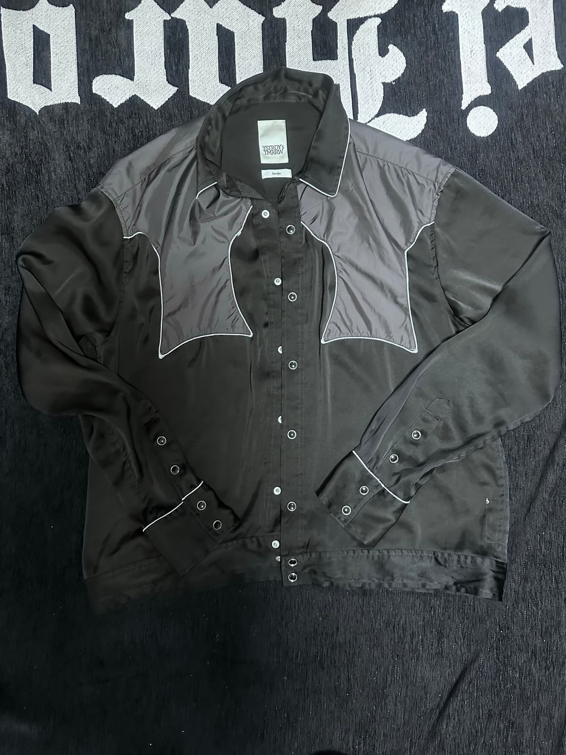 예스터데이즈 투모로우 웨스턴 실크 셔츠 상품이미지1