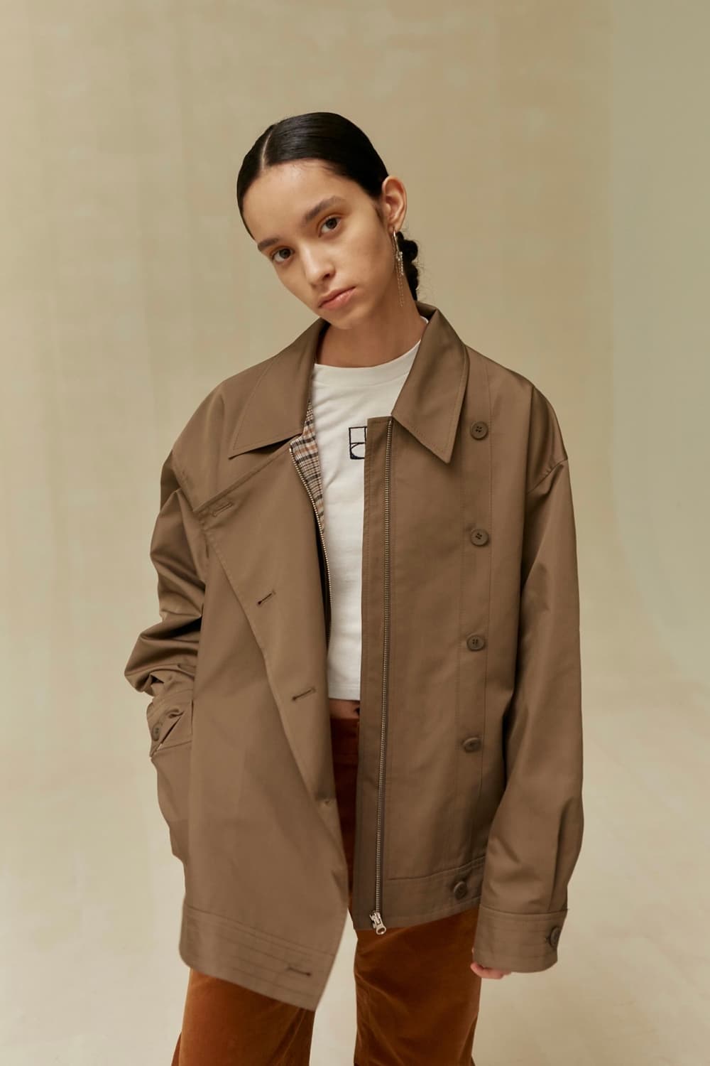 로우클래식 언발란스 오픈 자켓 unbalance open jacket 상품이미지4