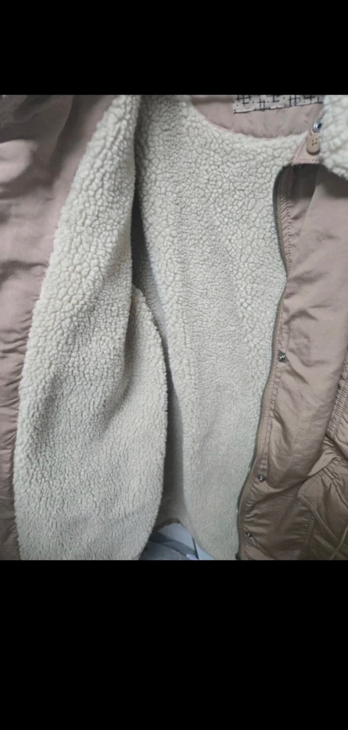 써스데이 아일랜드 뽀글이야상 베이지 m 상품이미지7