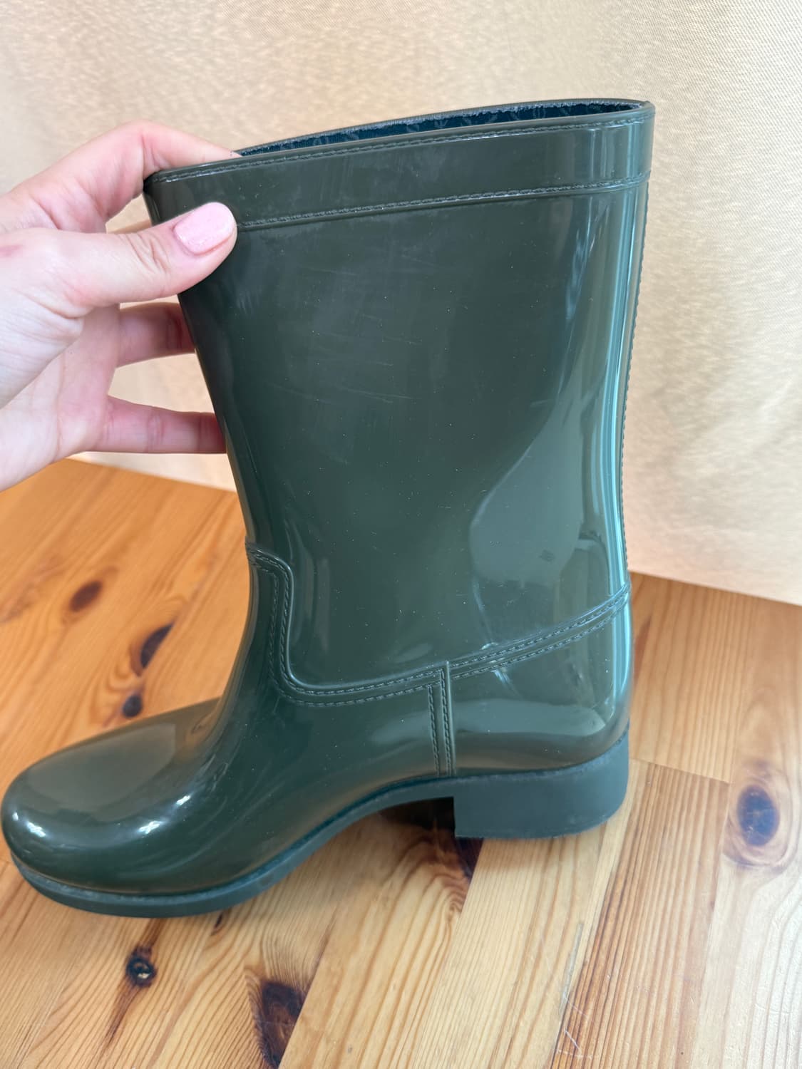 프라다 정품 여성 레인부츠 38사이즈 (볼좁은245까지) 상품이미지7