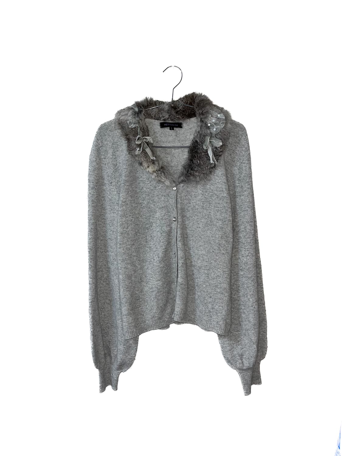 빈티지 히메갸루 울 앙고라 실크 가디건  상품이미지1