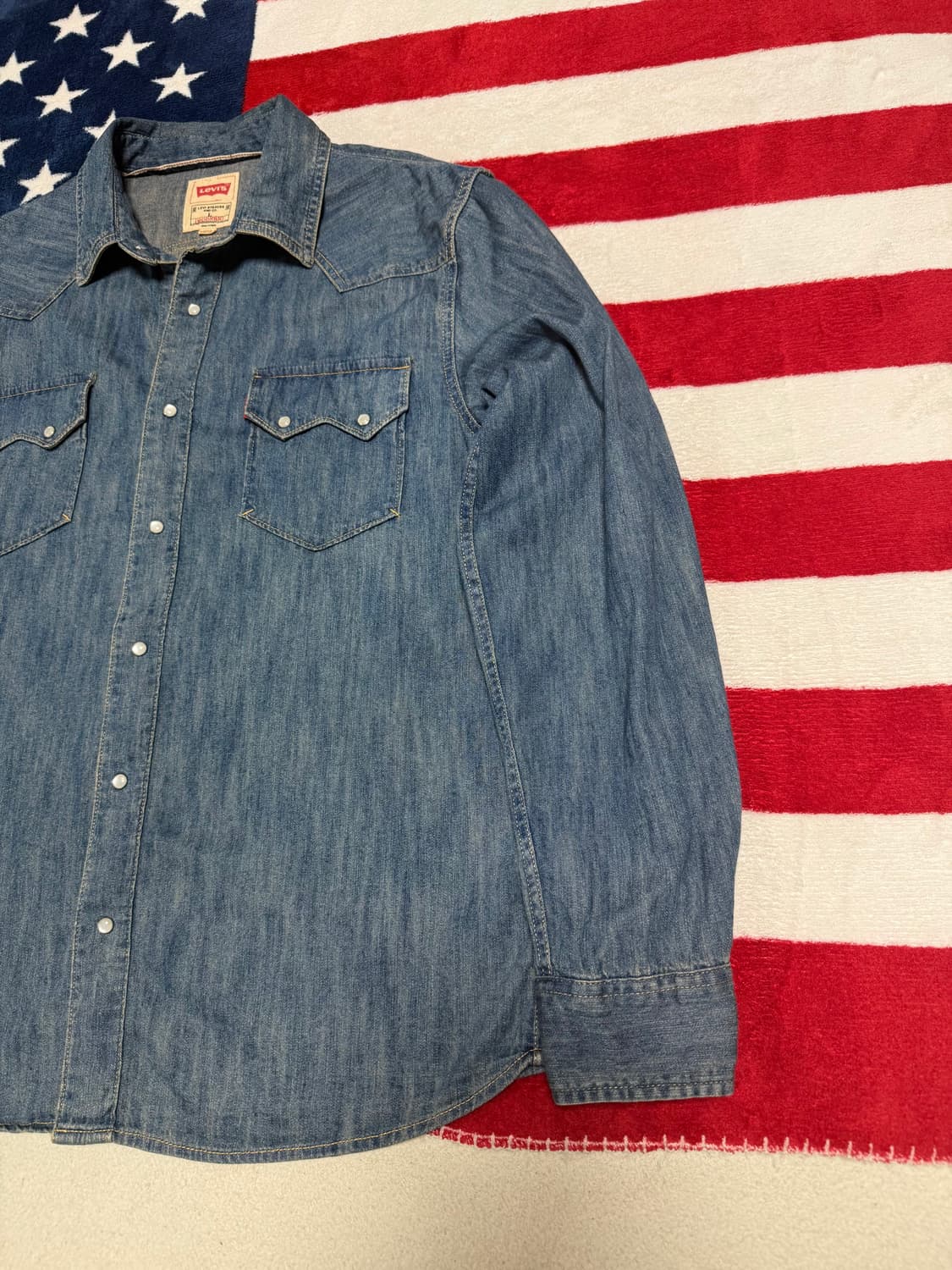 리바이스 웨스턴데님셔츠 levis western shirt 다크인디고 상품이미지3