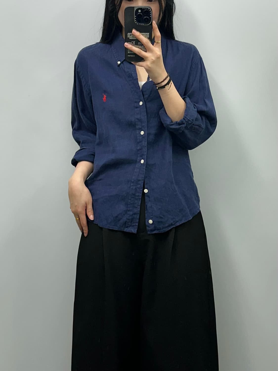 폴로 랄프로렌 신형 네이비 옥스포드 셔츠 상품이미지1