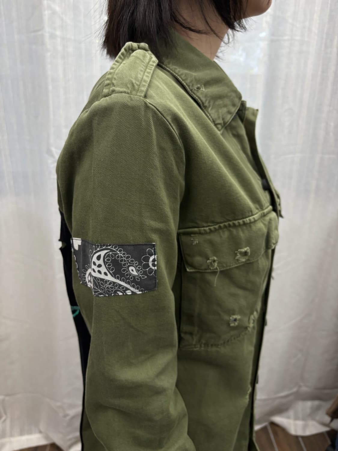 ZARA 자라 건즈앤로지스 빈티지 데미지 셔츠 자켓 상품이미지5