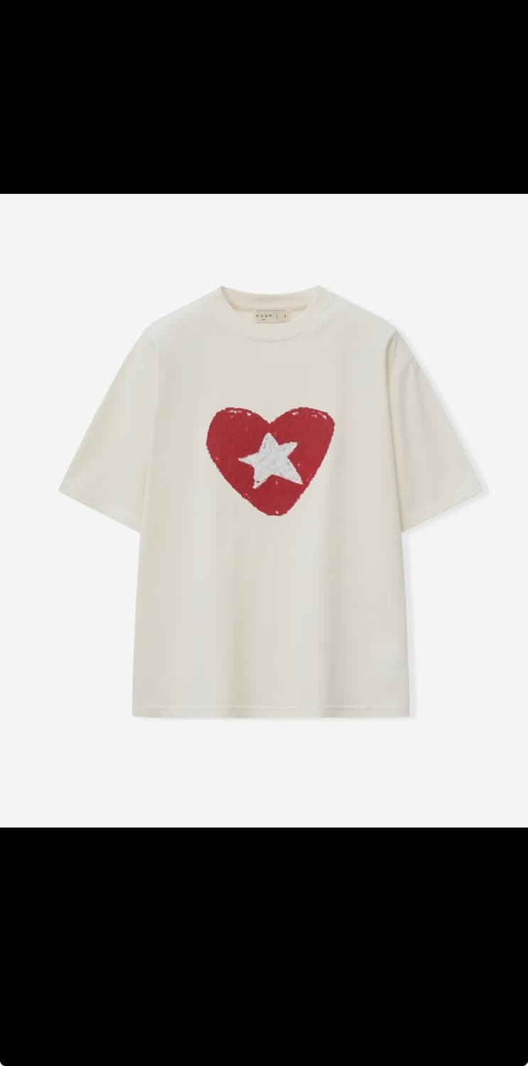 노운 heart t shirts (white) 1 상품이미지1