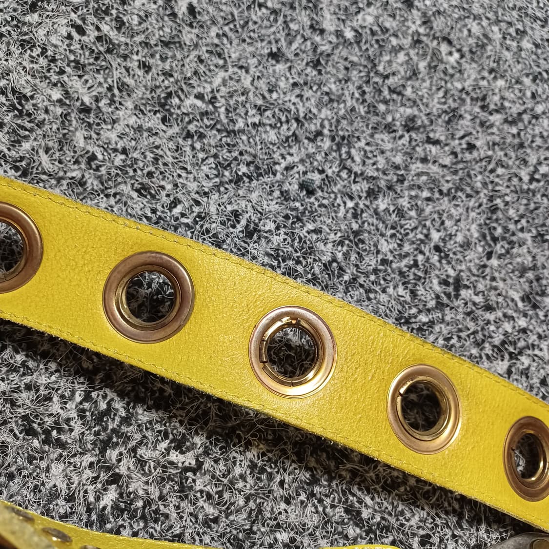 시스템 system  금장 벨트 옐로우 우먼 상품이미지5