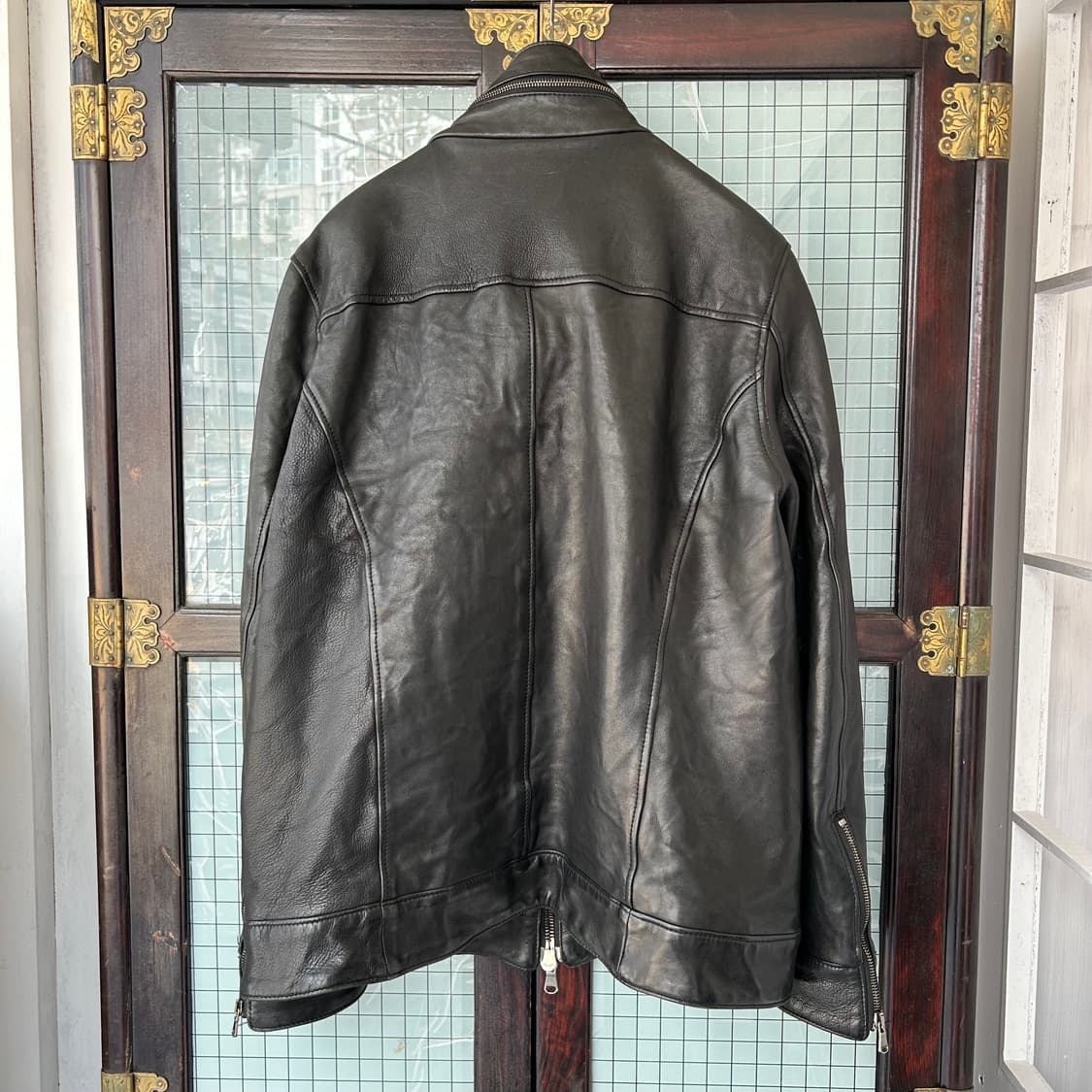 Junhashimoto 램스킨 레더 자켓 상품이미지2