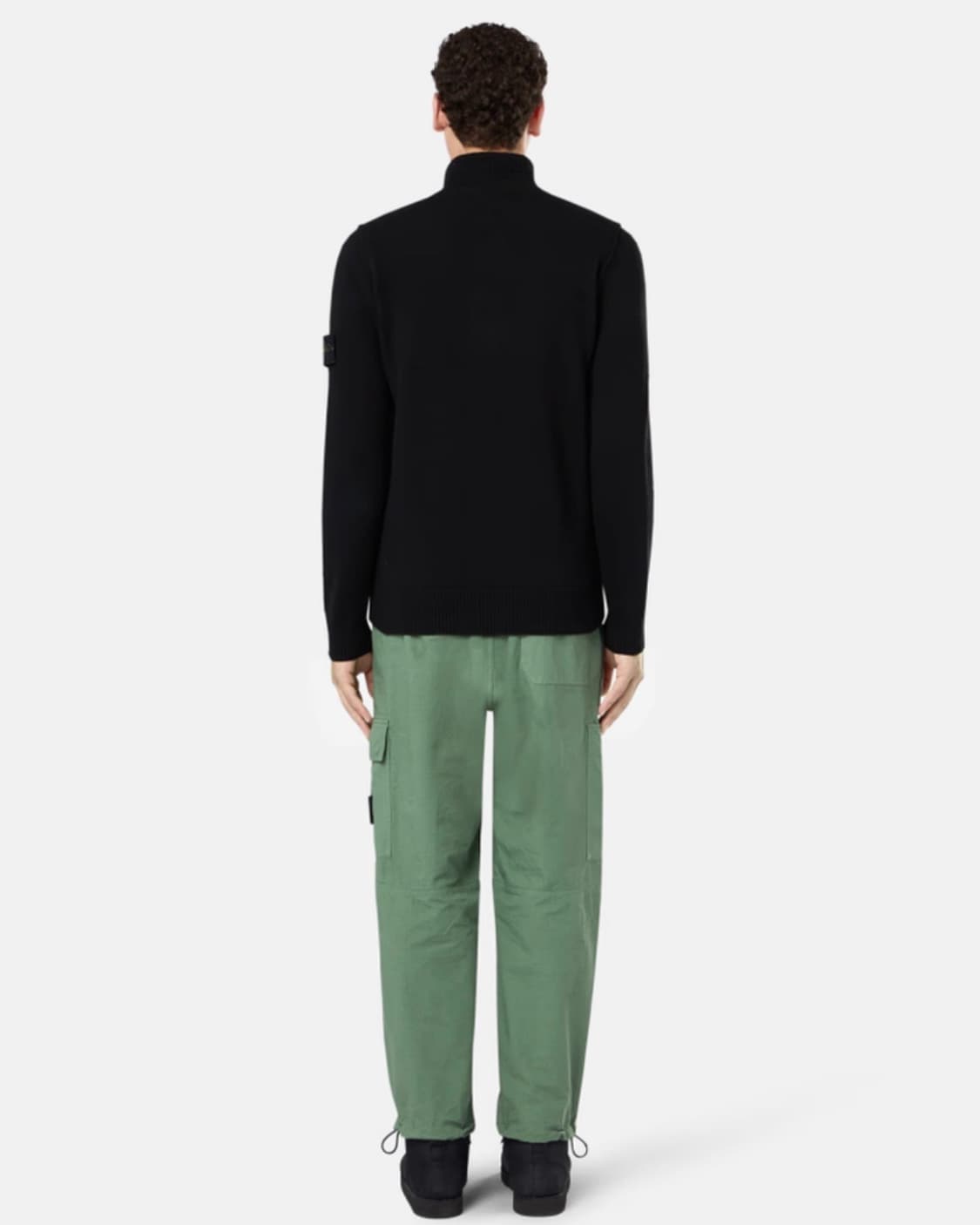 스톤아일랜드 펠트 트리밍 하프 지퍼 스웨터 상품이미지5